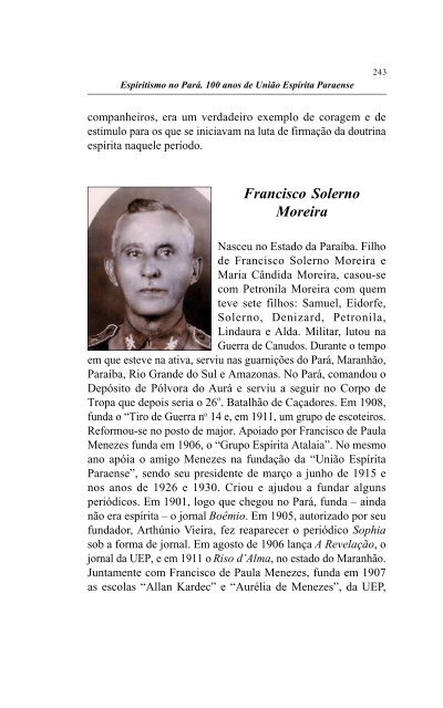 Livro História do Espiritismo no Pará - União Espírita Paraense