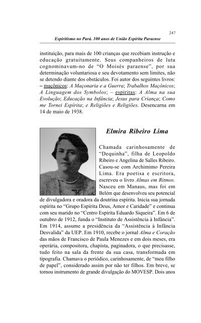 Livro História do Espiritismo no Pará - União Espírita Paraense