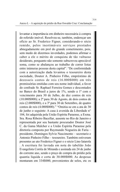 Livro História do Espiritismo no Pará - União Espírita Paraense