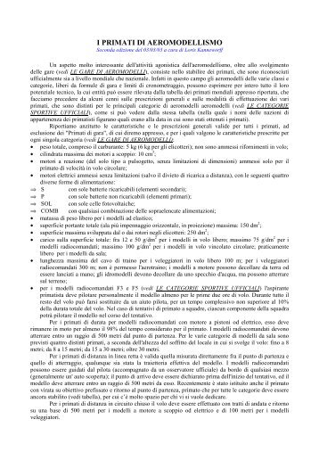 I PRIMATI DI AEROMODELLISMO - BaroneRosso.it