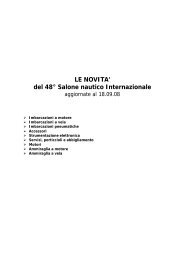 LE NOVITA - Salone Nautico Internazionale di Genova