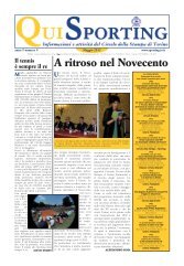 A ritroso nel Novecento - Circolo della Stampa - Sporting