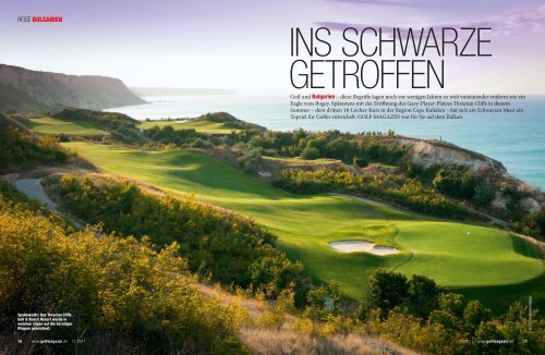 2011 Oct DE GOLFmagazin - Thracian Cliffs Golf & Beach Resort