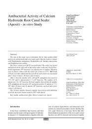 Antibacterial Activity of Calcium Hydroxide Root Canal Sealer ...