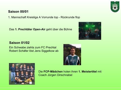 Jubiläums-Praesentation - FC Prechtal e.V.