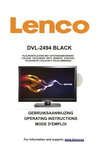 dvl-2494 black - Lenco