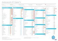 Zenderoverzicht UPC Digitale TV