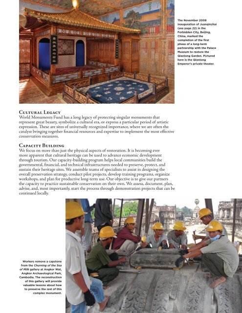 2008 Annual Report - World Monuments Fund