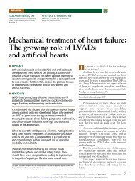 Mechanical treatment of heart failure: The growing role of LVADs ...