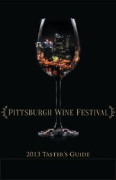 2013 Pittsburgh Wine Festival Tasting Book