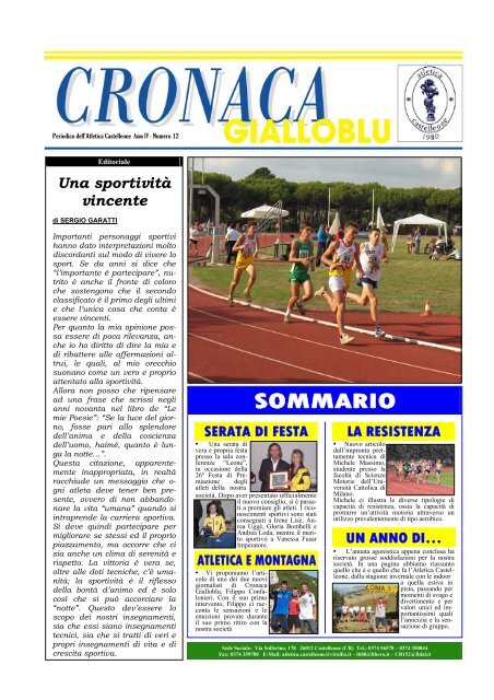 Cronaca Gialloblu Numero 12 (9,02 MB) - Atletica Castelleone