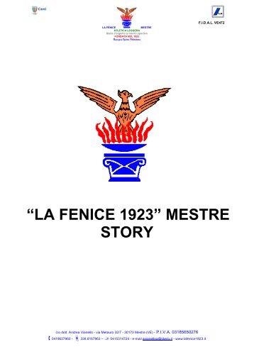 “LA FENICE 1923” MESTRE STORY