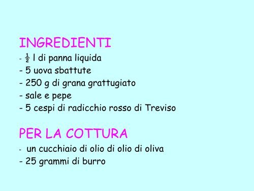 Ricette italiane