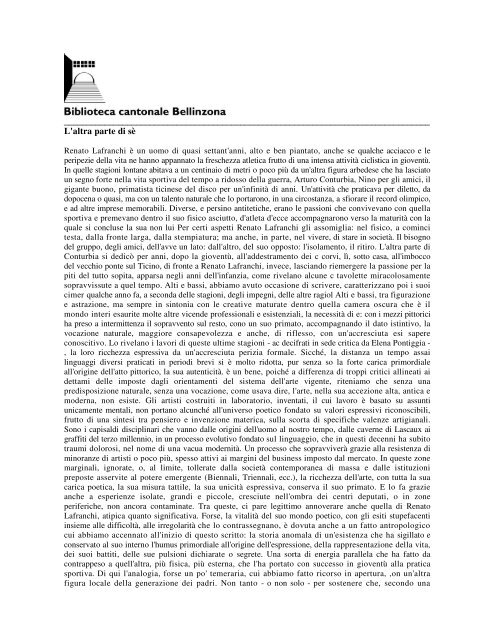 Claudio Nembrini - Sistema bibliotecario ticinese