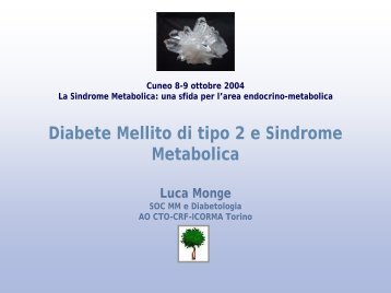 Diabete Mellito di tipo 2 e Sindrome Metabolica - Infomedica