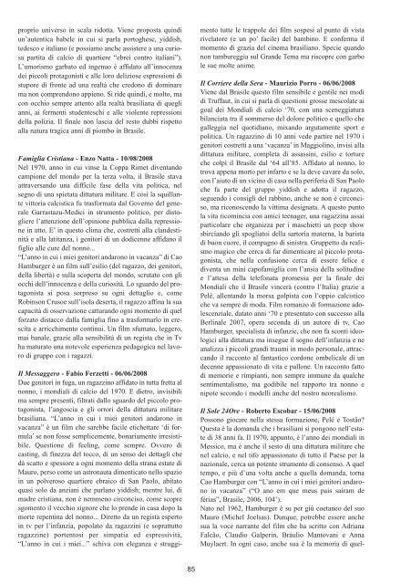 Per la stagione 2008/2009 sono operanti due Comitati Consultivi IN ...