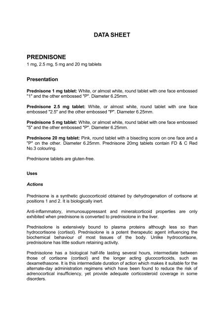 Deltacortril ent 5mg prednisolone