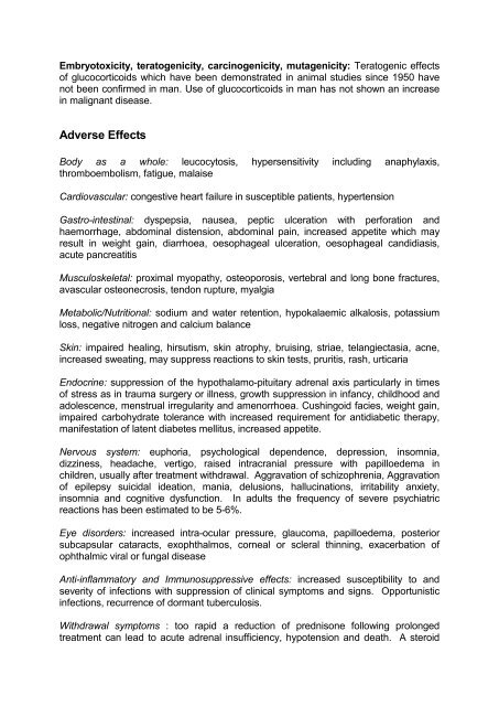 DATA SHEET PREDNISONE - Medsafe