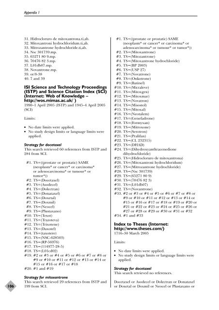 Docetaxel with prednisone or prednisolone for the treatment of ...