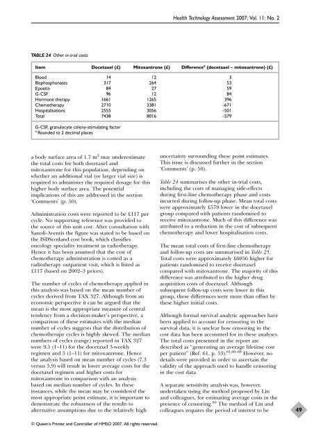 Docetaxel with prednisone or prednisolone for the treatment of ...