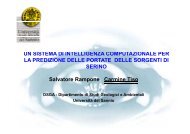 Intelligenza computazionale per la predizione delle portate delle ...