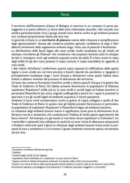 l´ecosistema urbano a Bologna - Arpa