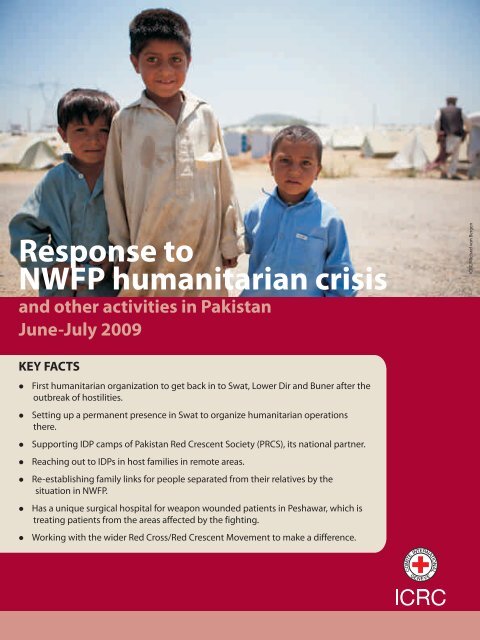 ICRC activities in the North-West Frontier Province of Pakistan, June ...