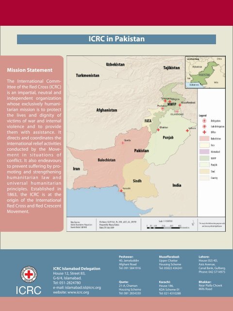 ICRC activities in the North-West Frontier Province of Pakistan, June ...