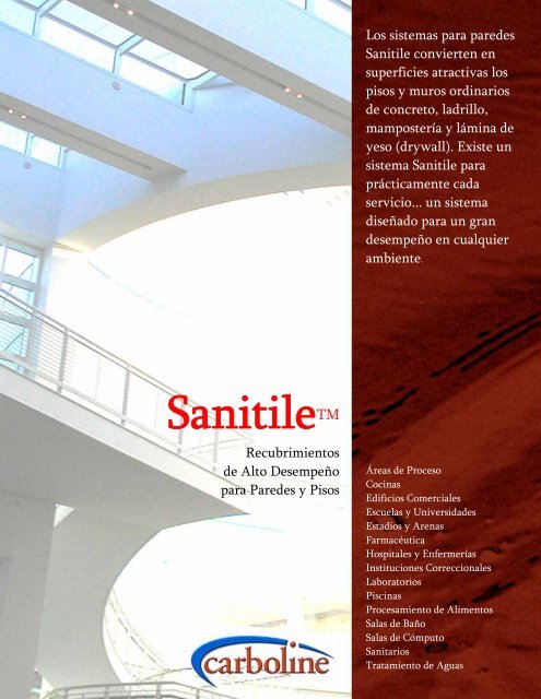 Sanitile - Pisos y Muros - SATP