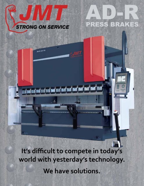 JMT AD-R Press Brake Catalog - Jorgenson Machine Tools