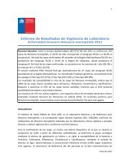 Informe vigilancia de laboratorio - Instituto de Salud Pública de Chile