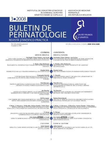 Buletin de Perinatologie 3_2008 - Baza de date a revistelor ştiinţifice