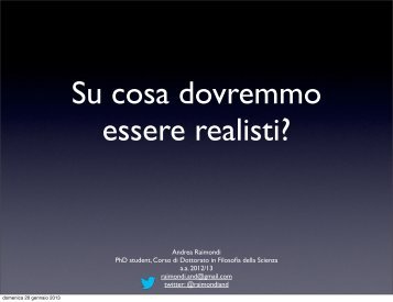 Problemi del realismo