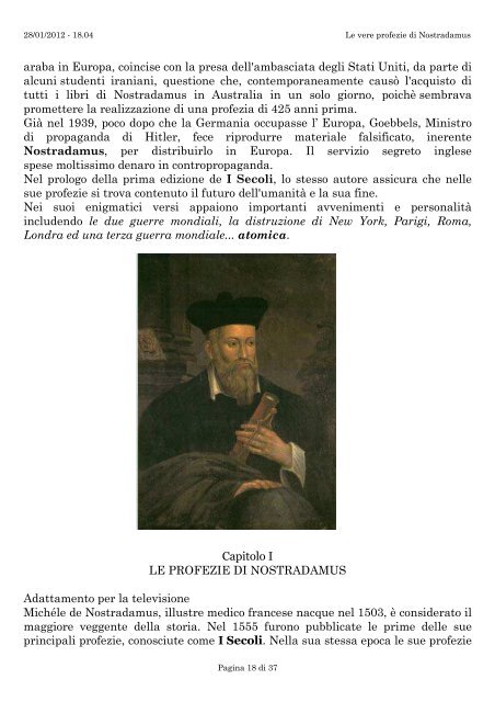 Le vere profezie di Nostradamus