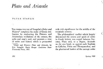 Plato and Aristotle