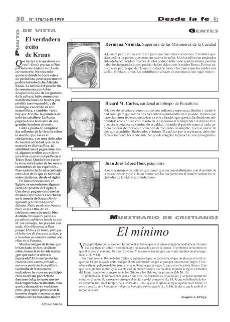 nº 178/16-ix-1999 semanario de información religiosa - Alfa y Omega