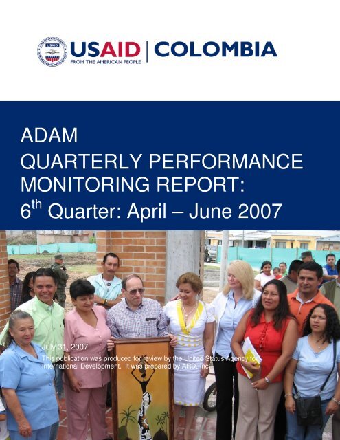 6 Quarter: April – June 2007