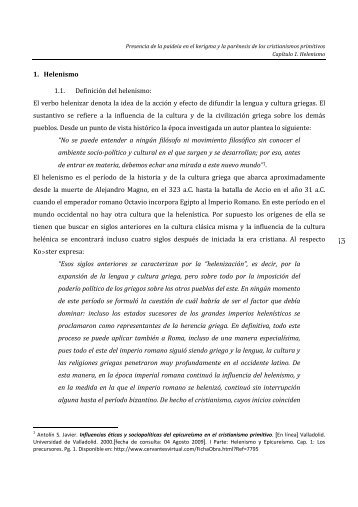 1. Helenismo 1.1. Definición del helenismo - REPOSITORIO UdeC