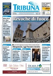 Revoche di fuoco - LA TRIBUNA SAMMARINESE