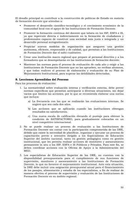 Construyendo una Política de Formación Magisterial (1997-2006)