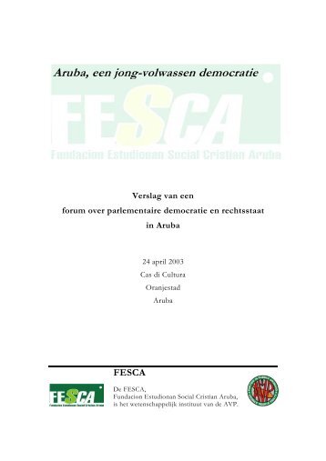 Parlementaire Democratie en Rechtsstaat - FESCA