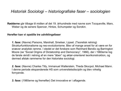 Historisk Sociologi