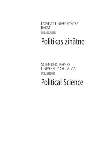 Tolerance versus sekulārisms? - Latvijas Universitāte