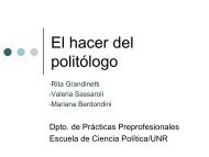 Perfil del Politólogo Áreas temáticas* I. Teoría política • a) Teoría ...