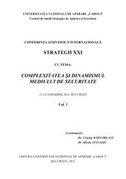 Vol. 1 - Centrul de Studii Strategice de Apărare şi Securitate ...