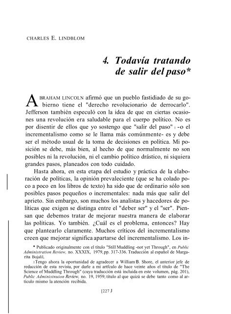 "La Hechura de las Políticas". - Instituto Nacional de Administración ...