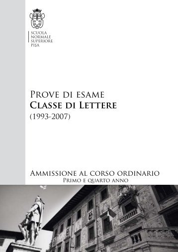 Prove di esame Classe di Lettere - Area Download - Scuola ...