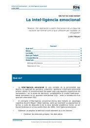 La intel·ligència emocional, 6 pàgs. (pdf) - Fundació Factor Humà
