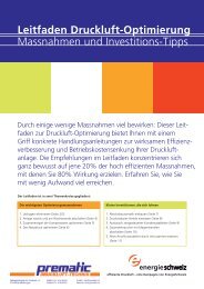 Leitfaden Druckluft-Optimierung Massnahmen und Investitions-Tipps