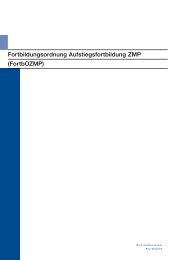 Fortbildungsordnung Aufstiegsfortbildung ZMP - Bayerische ...